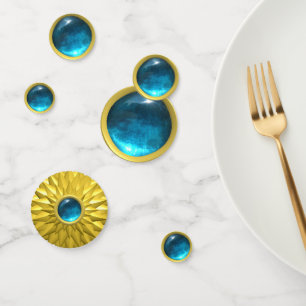 Confettis Pierres précieuses de saphir bleu élégant