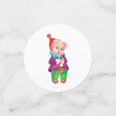 Confettis piglet rose joyeux (Petit recto)
