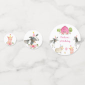 Confettis Pink Farm Barnyard Floral Anniversaire (Devant)