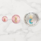 CONFETTIS PIXDEZINES FAUX FEUILLE+ALOHA PINEAPPLES (Devant)