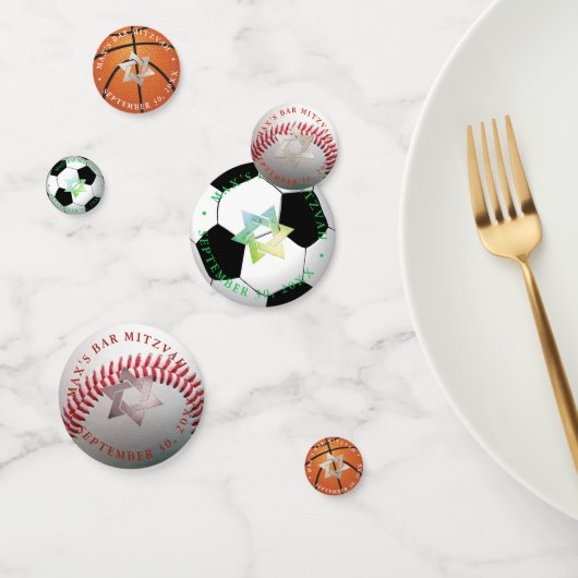 CONFETTIS PIXDEZINES STAR DE DAVID, THÈME SPORTIF (Groupe)