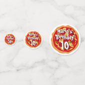 Confettis Pizza amusante Anniversaire table de fête décorati (Devant)