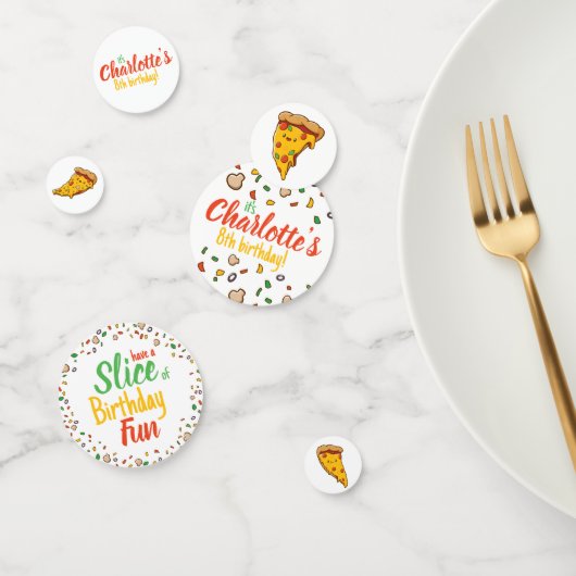 Confettis Pizza, Slice of Birthday fun, kawaii (Groupe)