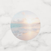 Confettis Plage Anniversaire Nom de fête Tout âge (Petit recto)