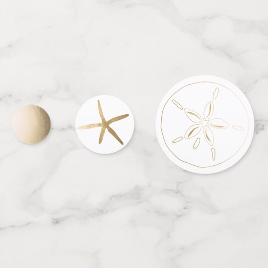 Confettis Plage, Dollar De Sable D'Or Nautique, Épée (Devant)