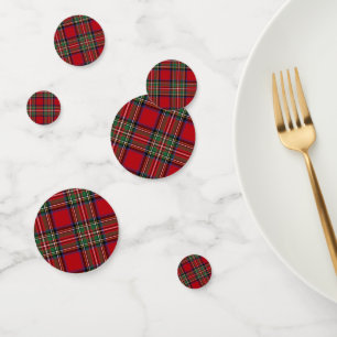Confettis Plaid Tartan Clan Stewart Plaid Mariage Réception