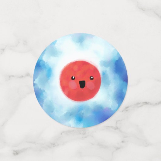 Confettis Planètes spatiales extra-spatiales Rockship Annive (Petit recto)