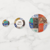 Confettis Plaques de licence rétroactives pour le 40e annive (Derrière)