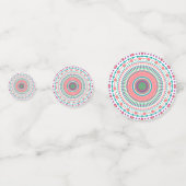 Confettis Plaques en papier coloré (Derrière)