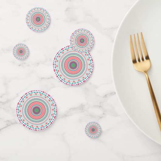 Confettis Plaques en papier coloré (Groupe)