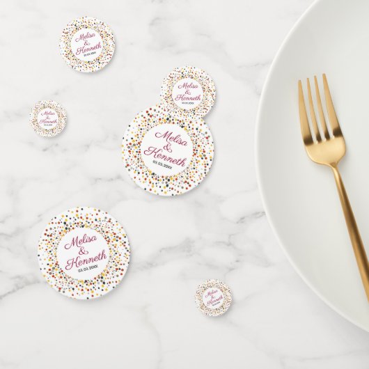Confettis Points colorés (Groupe)