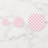 Confettis Pois roses, Motif Pointe Polka, Points, Pointe (Devant)