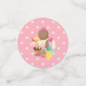 Confettis Poncs de crème glacée avec arrosages (Petit recto)