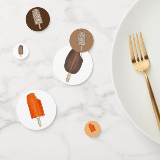 Confettis Pop de crème glacée Bars Popsicle Creamsicle Pique (Groupe)