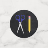 Confettis Portrait du tableau de bord de l'enseignement (Petit recto)