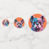 Confettis Portraits de chiens polygonaux (Devant)