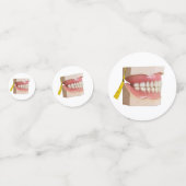 Confettis pour fête de dentiste (Devant)