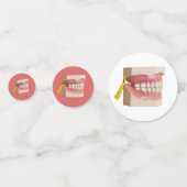 Confettis pour fête de dentiste (Derrière)