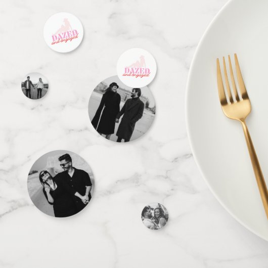 Confettis pour photos de fête de bachelorine Dazed (Groupe)