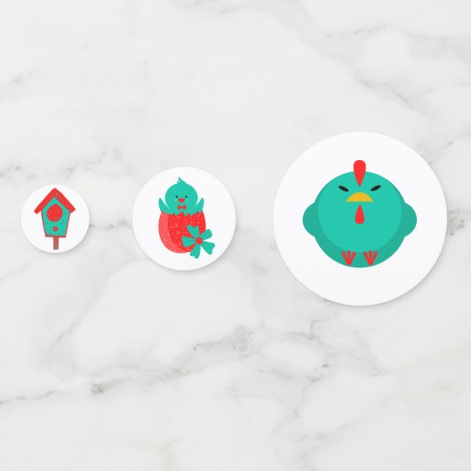 Confettis pour table d'oiseaux (Derrière)