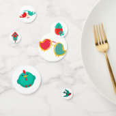 Confettis pour table d'oiseaux (Groupe)