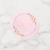 Confettis pour table en forme de fleurs roses pour (Petit recto)