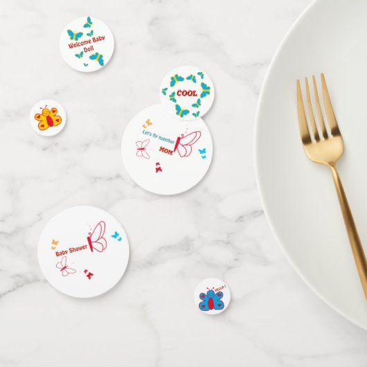 Confettis pour table papillon (Groupe)