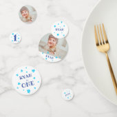 Confettis Premier anniversaire Blue Photo fête d'anniversair (Groupe)