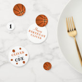 Confettis Premier anniversaire de basket-ball fête d'anniver (Groupe)