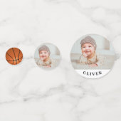 Confettis Premier anniversaire de basket-ball fête d'anniver (Devant)