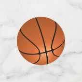 Confettis Premier anniversaire de basket-ball fête d'anniver (Petit recto)