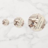 Confettis Premier anniversaire de Mariage modifiable (Derrière)