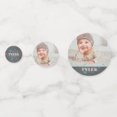 Confettis Premier anniversaire Photographie fête d'anniversa (Devant)