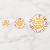 Confettis Premier Voyage Autour Du Ballon Soleil Pour Fille (Derrière)