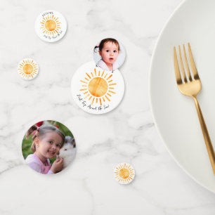 Confettis Premier voyage autour du soleil 1er anniversaire P