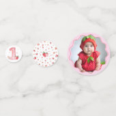 Confettis Première table de baies de fraises (Devant)