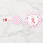 Confettis Première table de baies de fraises (Derrière)