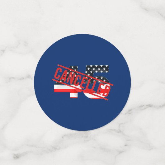 Confettis Président 45 Parti d'impeachment annulé (Petit recto)