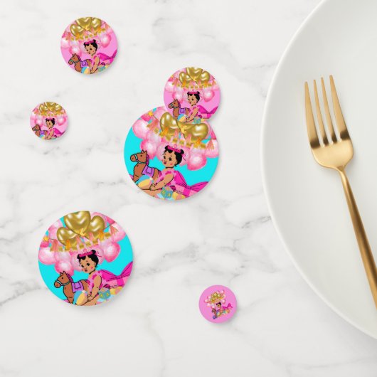 Confettis Princesse en rose (Groupe)