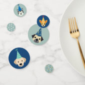 Confettis Puppée Party, bleu et vert (Groupe)