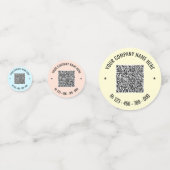 Confettis QR Code Info Colorful Société promotionnelle Confe (Devant)