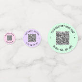 Confettis QR Code Info Colorful Société promotionnelle Confe (Derrière)