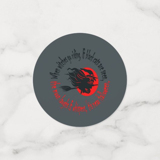 Confettis Quand Les Sorcières Vont À L'Équitation Près D'Hal (Petit recto)