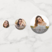 Confettis Quinceañera Photos & Gold Crown Mis XV Blush Rose (Devant)