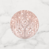 Confettis Quinceañeras Sweet 16e Rose  Parties scintillant d (Petit recto)