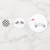 Confettis Race Car Boy Fête d'anniversaire (Devant)