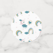 Confettis Rainbow Baby Pastel Motif - Grossiste (Petit recto)