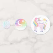 Confettis Rainbow Stars & Magical Unicorn Joyeux anniversair (Derrière)