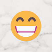 Confettis Rayonnement Visage Souriant Yeux mignons Couleurs  (Petit recto)