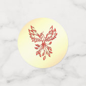 Confettis Red Phoenix Rises (Petit recto)